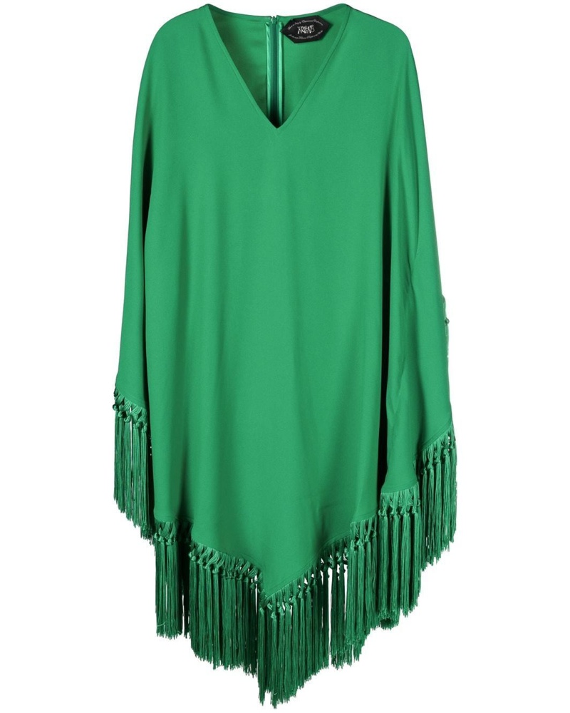 Taller Marmo Damen Minikleid mit Fransen