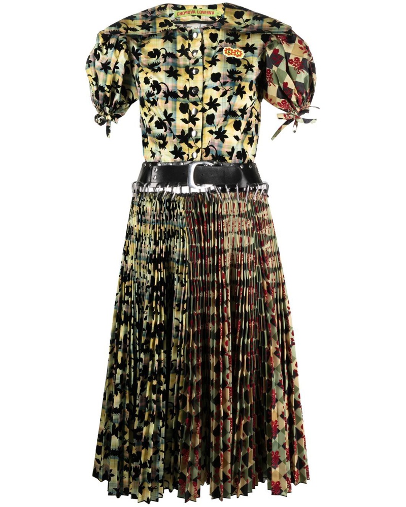 CHOPOVA LOWENA Damen Kleid mit Blumen-Print