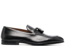 tasseled leather loafers