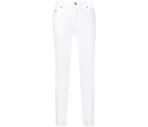 Skinny-Jeans mit Logo-Patch