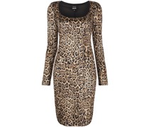 Enges Kleid mit Leoparden-Print