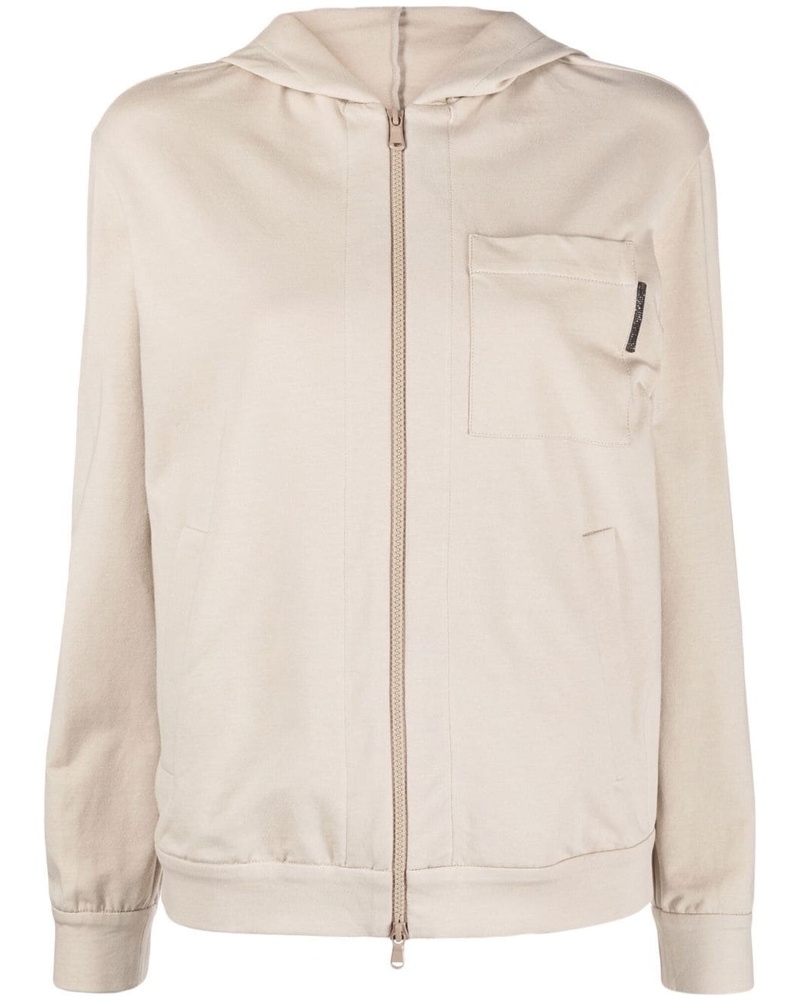 Brunello Cucinelli Damen Kapuzenjacke mit Reißverschluss