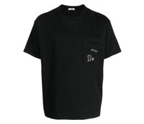 decorative-stitching cotton T-shirt