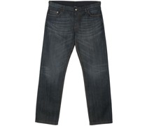 midi-rise straight-leg jeans
