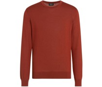 Strickpullover mit rundem Ausschnitt