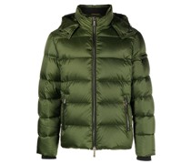 Gefütterte Jacke mit abnehmbarer Kapuze