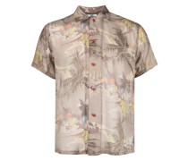 Seidenhemd mit Riviera-Print