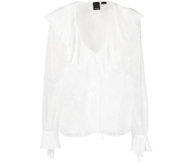 Rüschenbluse aus floraler Spitze