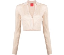 Cropped-Cardigan mit V-Ausschnitt