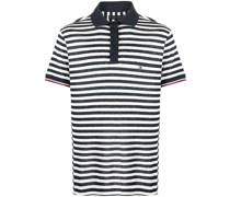 Gestreiftes Poloshirt mit Logo