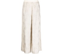 Weite Jacquard-Hose