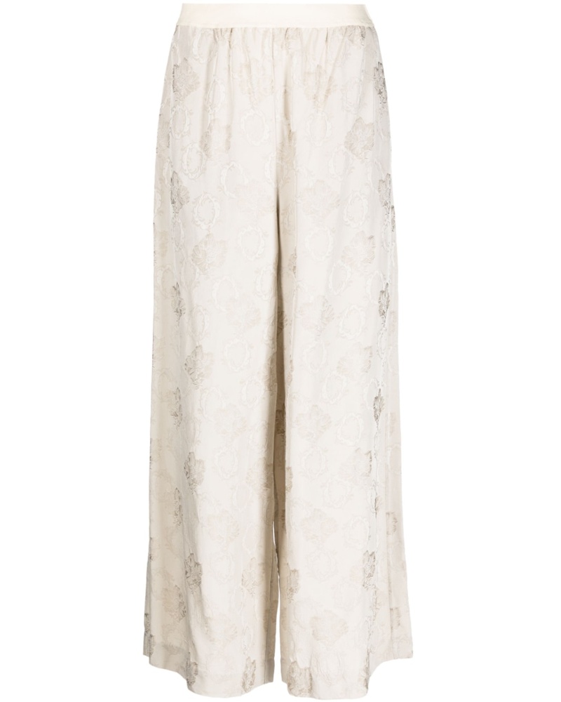 Uma Wang Damen Weite Jacquard-Hose