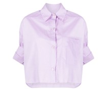 cropped cotton shirt