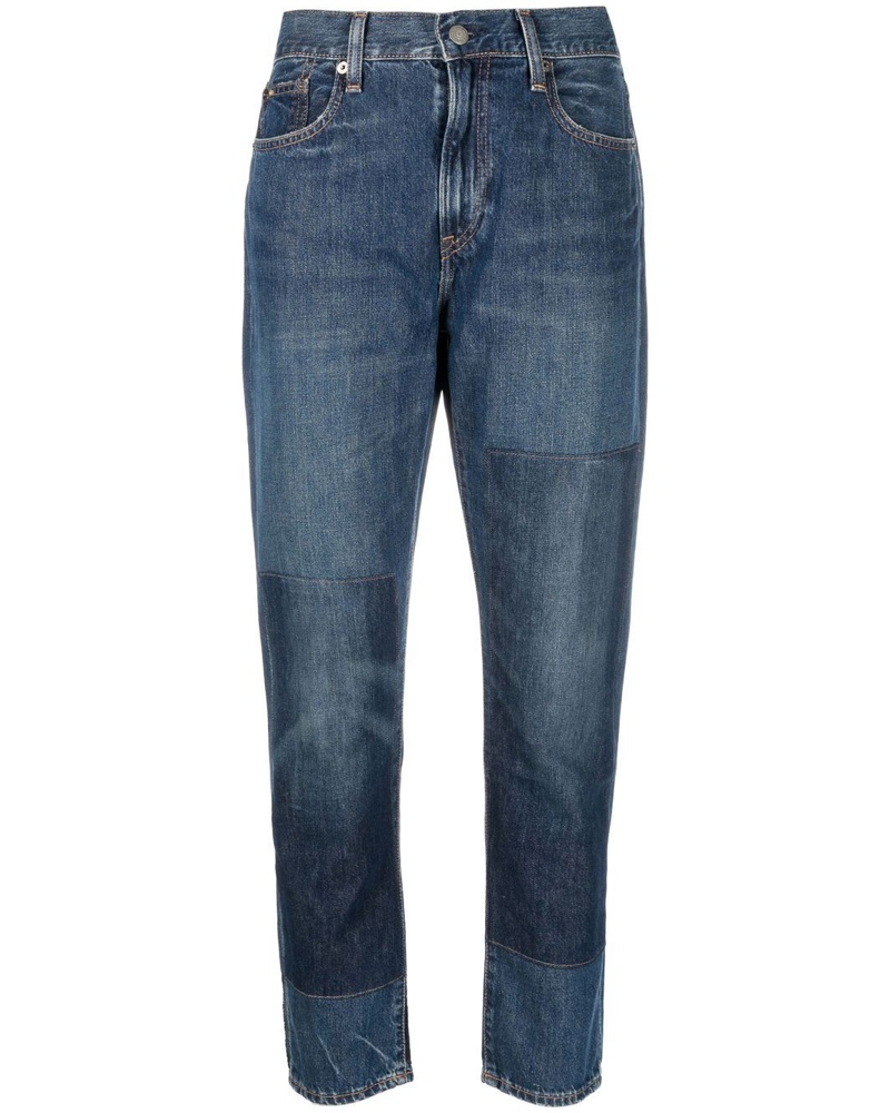 Ralph Lauren Damen Gerade High-Rise-Jeans