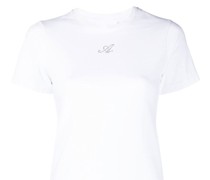 T-Shirt mit Logo-Stickerei