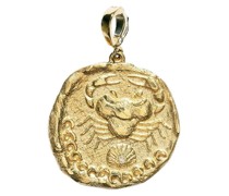 Großer 18kt Karkinos Coin Gelbgoldanhänger
