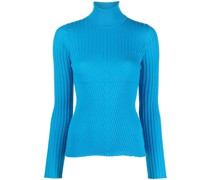 Gerippter Rollkragenpullover