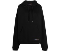 Bestickter Hoodie mit Kordelzug