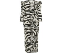 Jersekleid mit Zebra-Print
