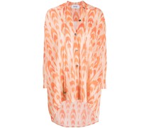 Bluse mit abstraktem Print