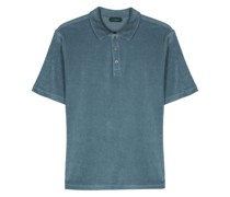 terry-cloth cotton polo shirt