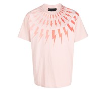 T-Shirt mit Blitz-Print