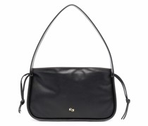 Schultertasche mit Logo-Schild