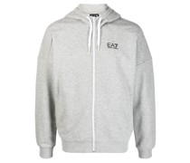 Kapuzenjacke mit Logo-Print