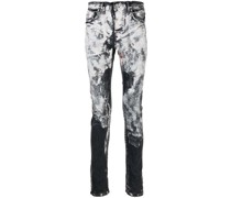 Slim-Fit-Jeans mit Pinselstrichen