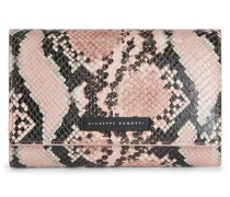 Hana Clutch mit Schlangen-Effekt