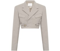 Einreihiger Cropped-Blazer