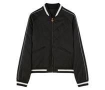 Gesteppte Jacke mit Logo-Stickerei