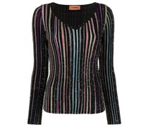 Bluse mit Kristallen