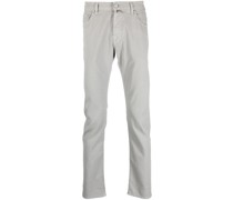 Gerade Hose mit Logo-Patch
