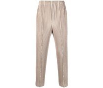 Plisseehose mit geradem Bein