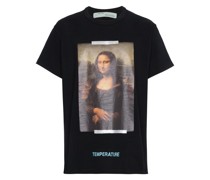 T-Shirt mit Mona-Lisa-Print