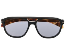 Eckige Sonnenbrille mit Doppelsteg