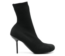 100mm knitted ankle boots
