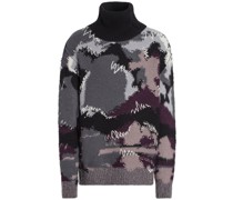 Grob gestrickter Rollkragenpullover