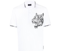 Poloshirt mit Tiger-Print