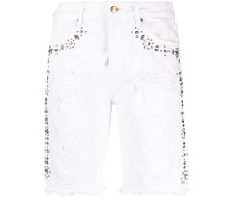 Jeans-Shorts mit Nieten