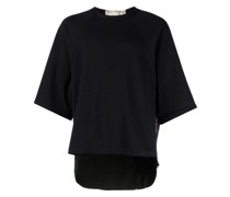 T-Shirt mit Blumenstickerei