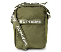 Schultertasche mit Logo-Print