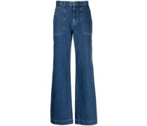 A.P.C. Schlagjeans mit hohem Bund