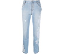 Slim-Fit-Jeans mit Spitze