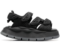 Plateau-Sandalen mit Klettverschluss