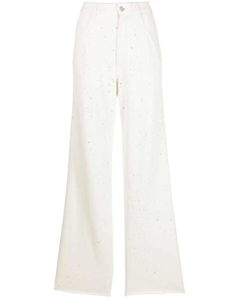 Maison Margiela Damen Hose im Distressed-Look