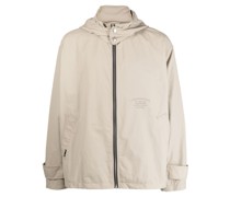 Kapuzenjacke mit Logo-Stickerei