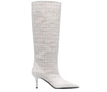 Stiefel mit Kroko-Effekt 75mm