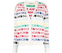 Cardigan mit Logo-Print